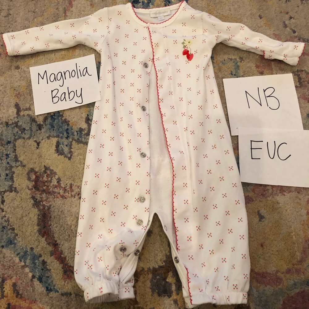 Newborn Magnolia Baby Converter Gown, Cherries